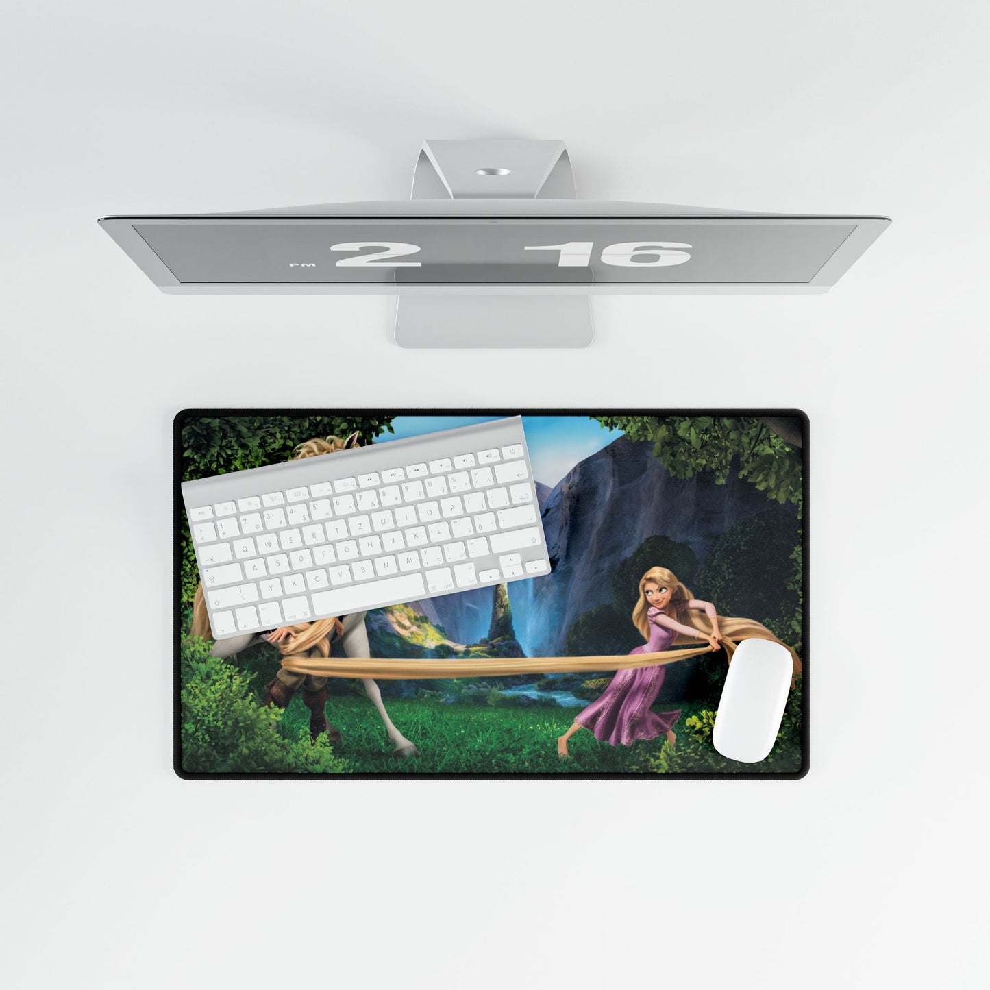 Rpunzel's World, Whimsical Fairy Tale Desk Mat | Soft Gaming ,Office Mouse Pad | Gift for Kids & Adults | Home Decor Unique Desk Accessory