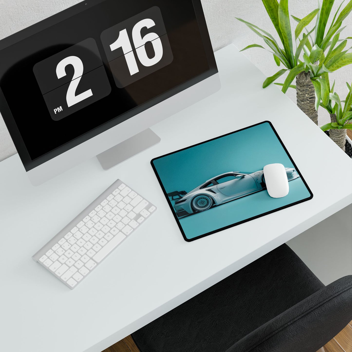 Blue Tuned Porsche 911 GT3 Desk Mat | Racing Car Mouse Pad