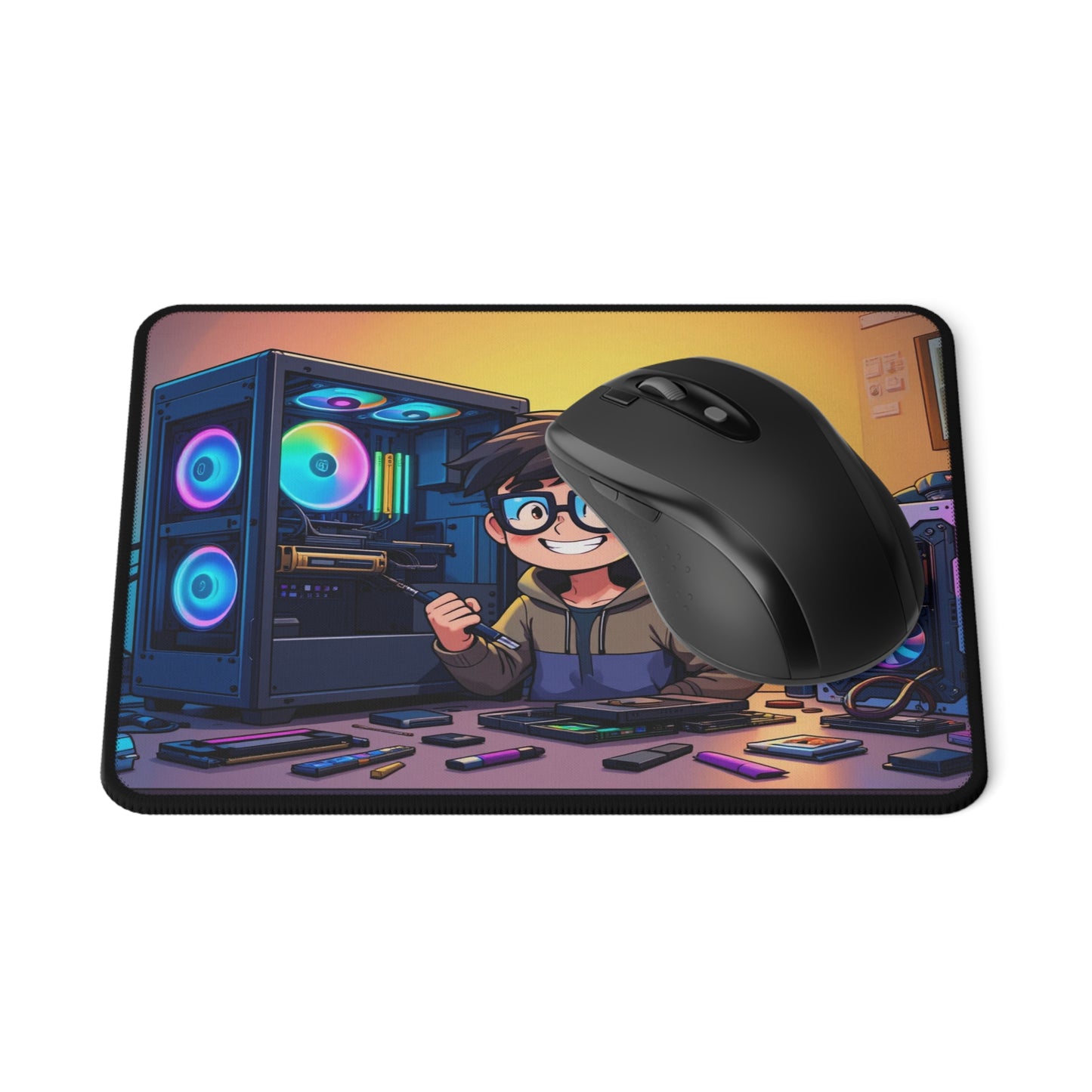 Perfect Gift for Your PC Enthusiast ,Non-Slip Gaming Mouse Pad with Fun Gamer Design, Perfect Gift for Gamers, Game Room Decor, PC Accessory