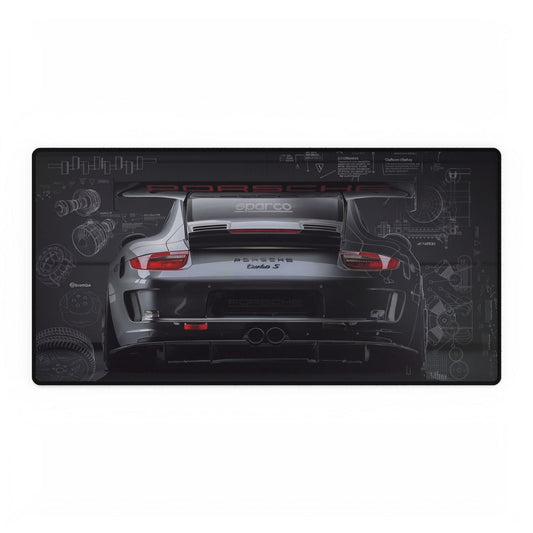 Porsche 911 Turbo Parts Blueprint  Mat — Automotive Mechanics  Mat