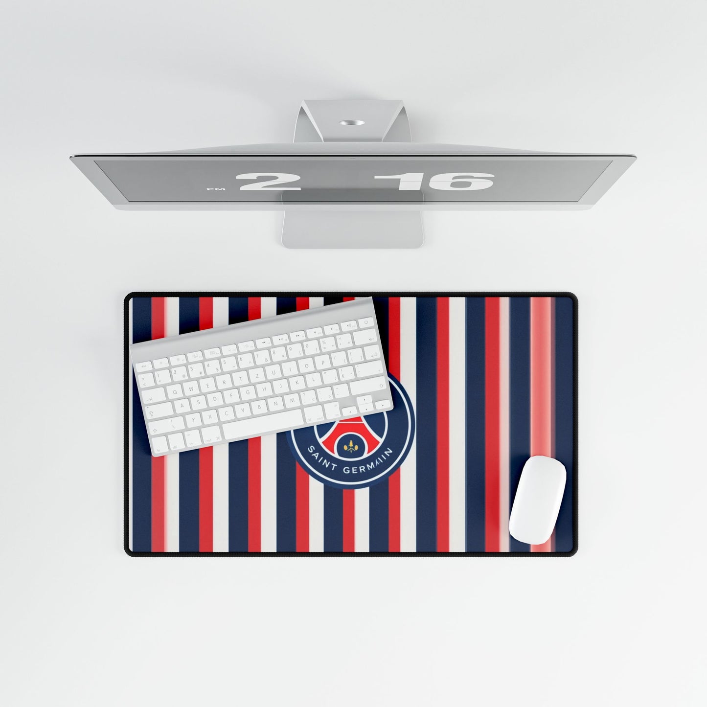 Paris Saint Germain-Themed Desk Mat, Office Accessory, Home Decor, Gift for Students, Stylish Desk Organization