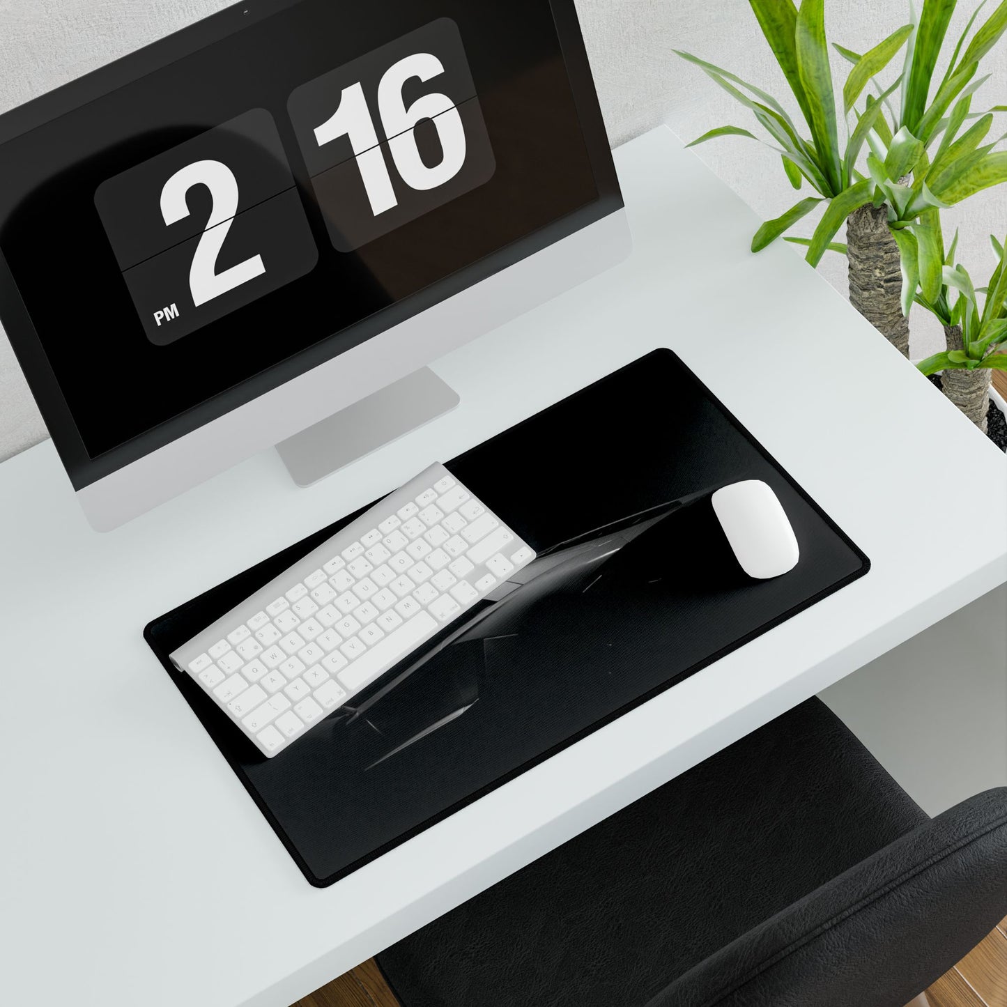 Dark Lambo Silhouette Desk Mat | Minimal Racing Mousepad