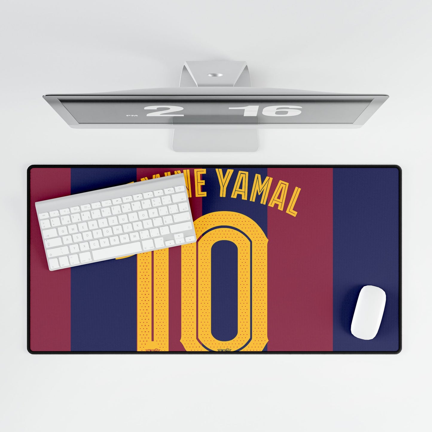 Yamal Barcelona Jersey T-Shirt Desk Mats, Football Fan Merch, Soccer Tee, Sportswear, Team Apparel, Athletic Top
