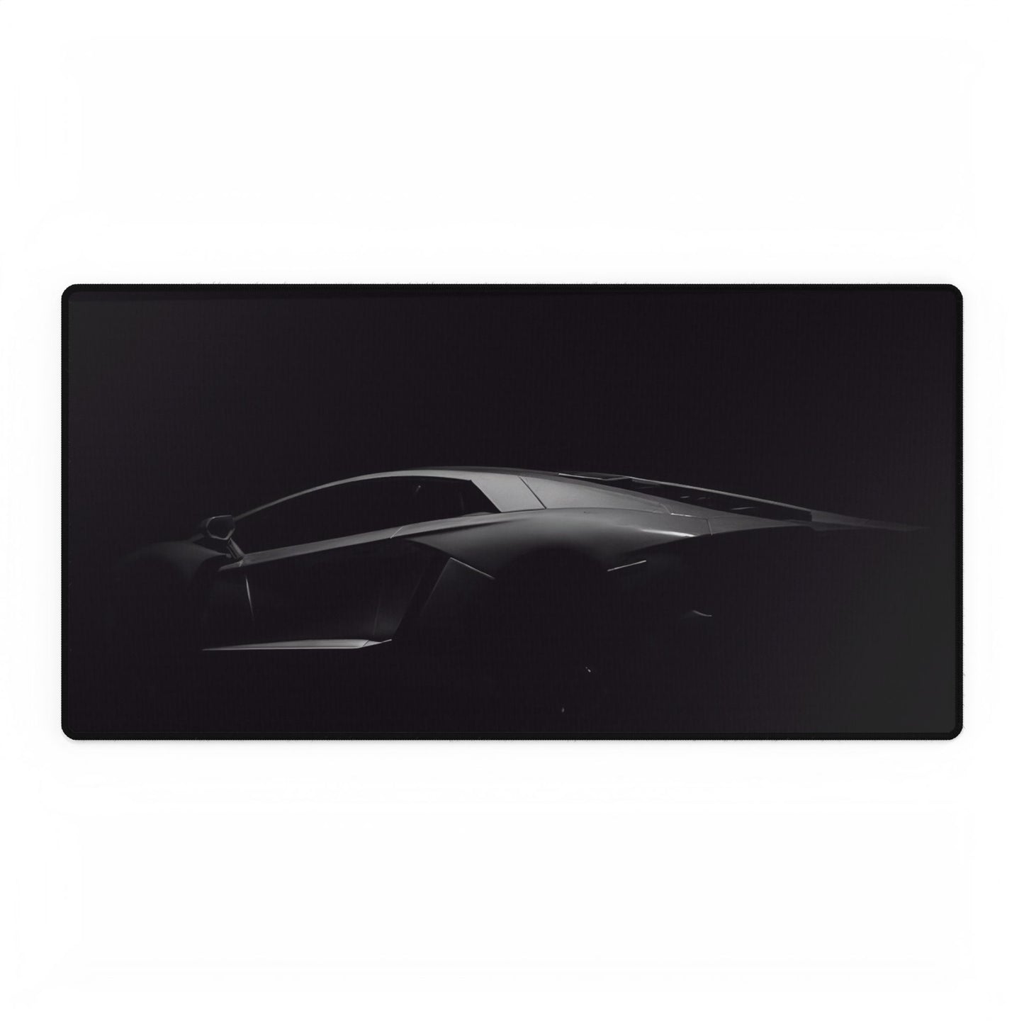 Dark Lambo Silhouette Desk Mat | Minimal Racing Mousepad