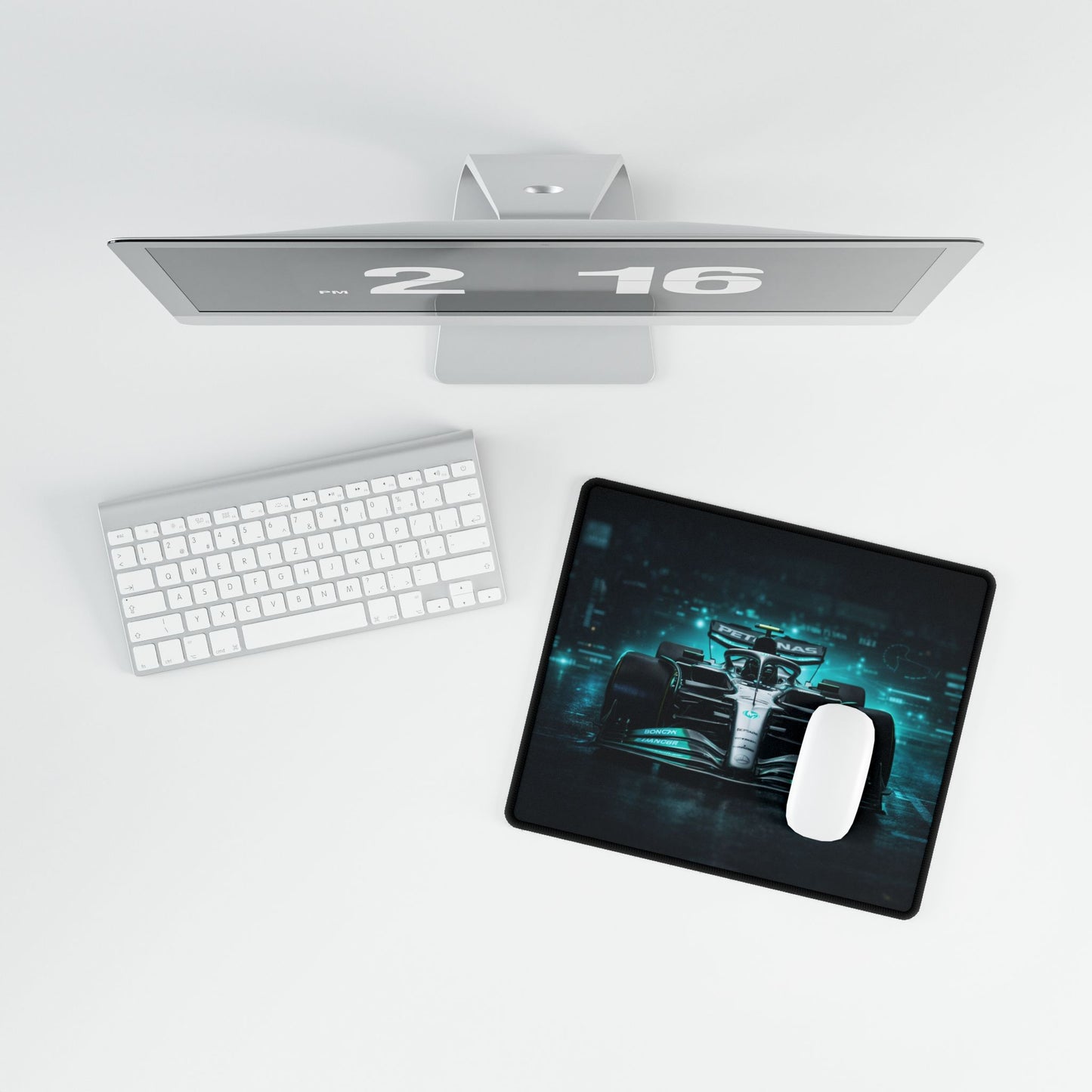 Formula 1 Mercedes Rocket Race Car Desk Mat