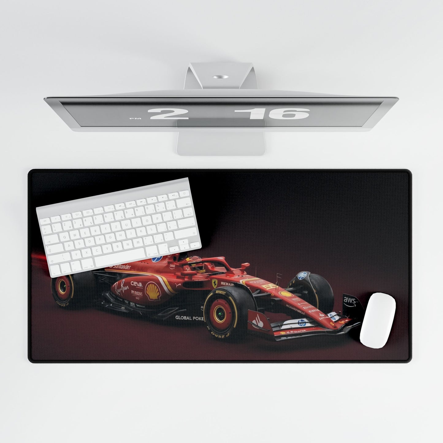 Formula 1 Ferrari Car  Mat — Luxury Racing Beast Design