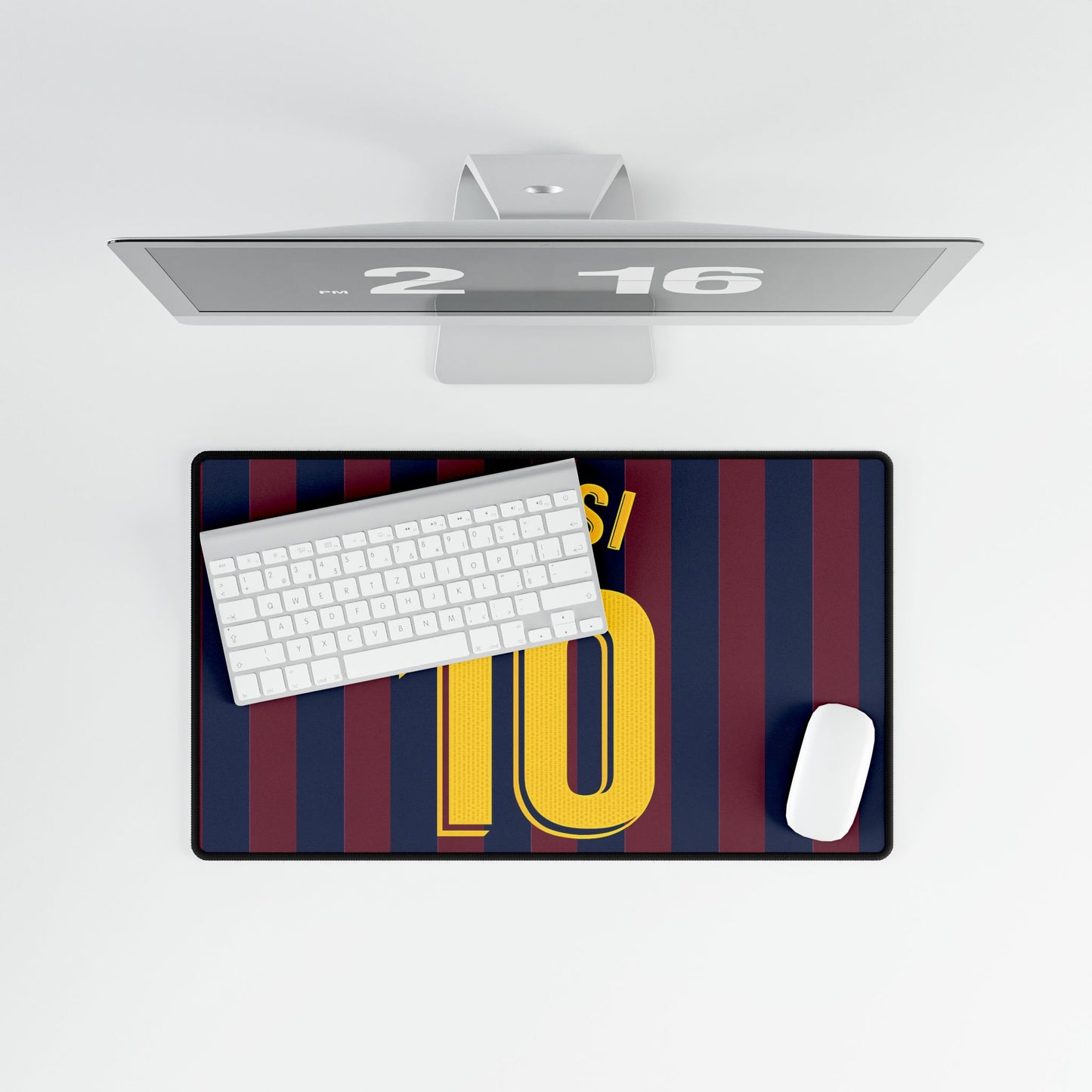 LM10 Barcelona Mousepad - Smooth Precise Desk Mat for Gamers Football Fans,  Messi Legacy, Legendary Touch, Premium Setup