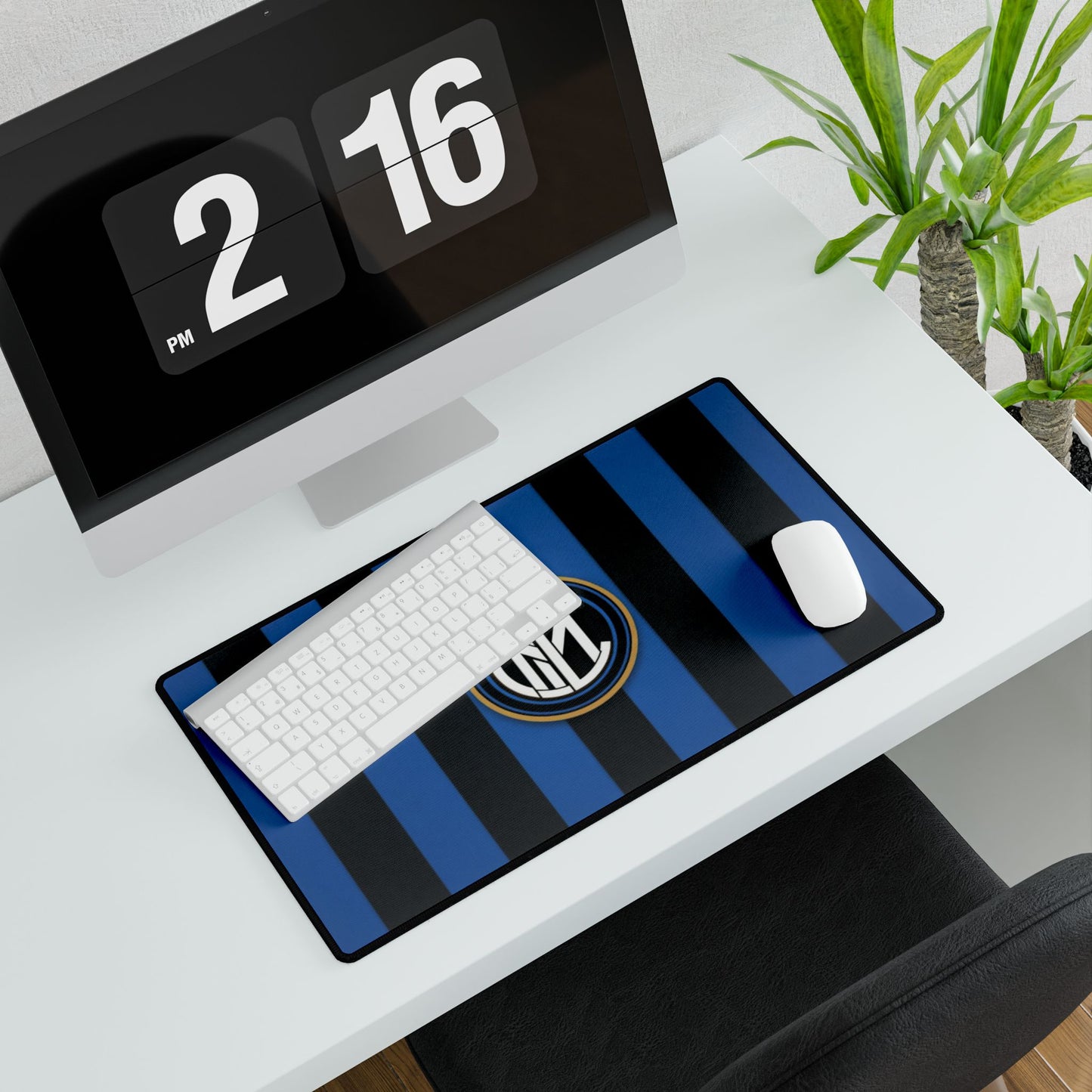 Inter Milan Desk Mat - Perfect for Gamers, Home Offices, Sports Fans, Great Gift for Birthdays, Graduation, Holidays