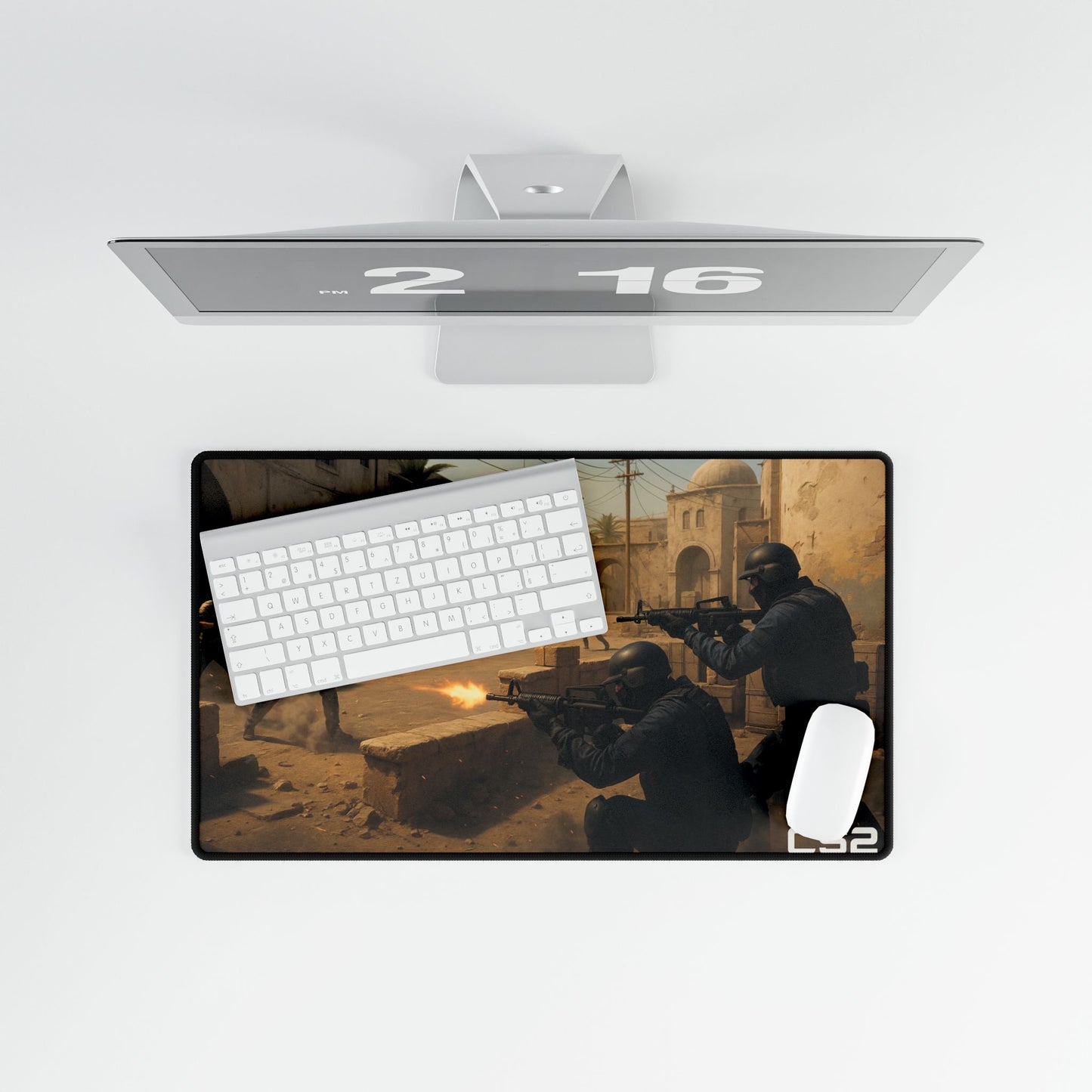 The Happiness of The CS2 Player, Fantasy Landscape Desk Mat - Gaming, Office Decor, Custom Mouse Pad, Gift for Gamers!