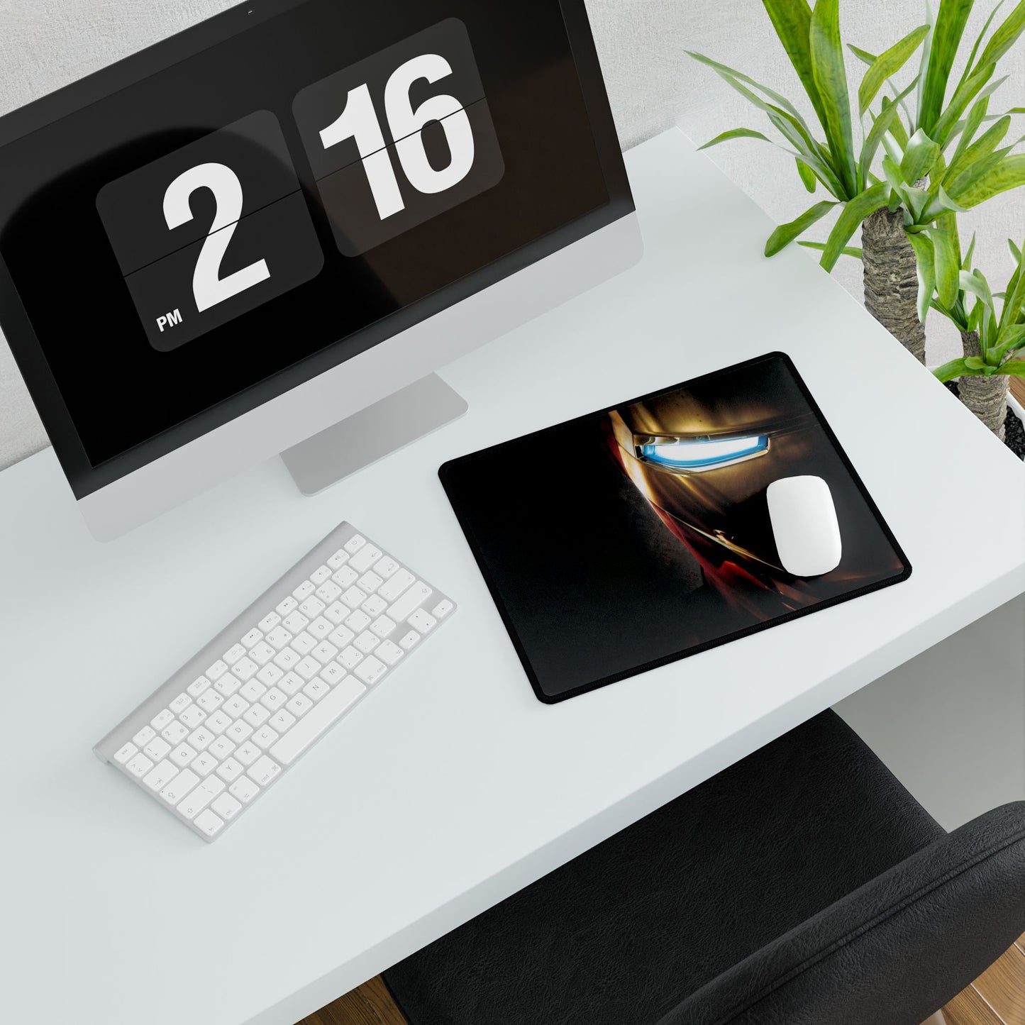 Marvel-Inspired Desk Mat - Gaming, Office Decor, Mouse Pad, Gift for Him, Iron Man Design