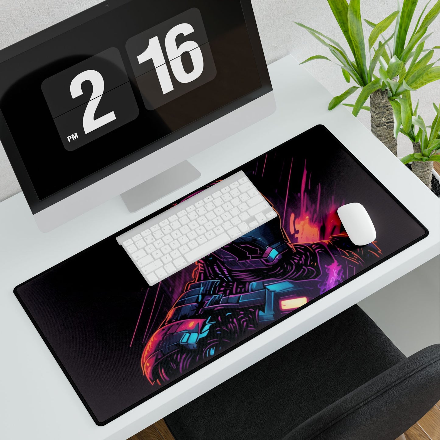 Vibrant Iron Man Desk Mat - Gaming and Office Decor, Stylish Mouse Pad, Gift for Marvel Fans, Nerdy Workspace Accessory, Custom Print