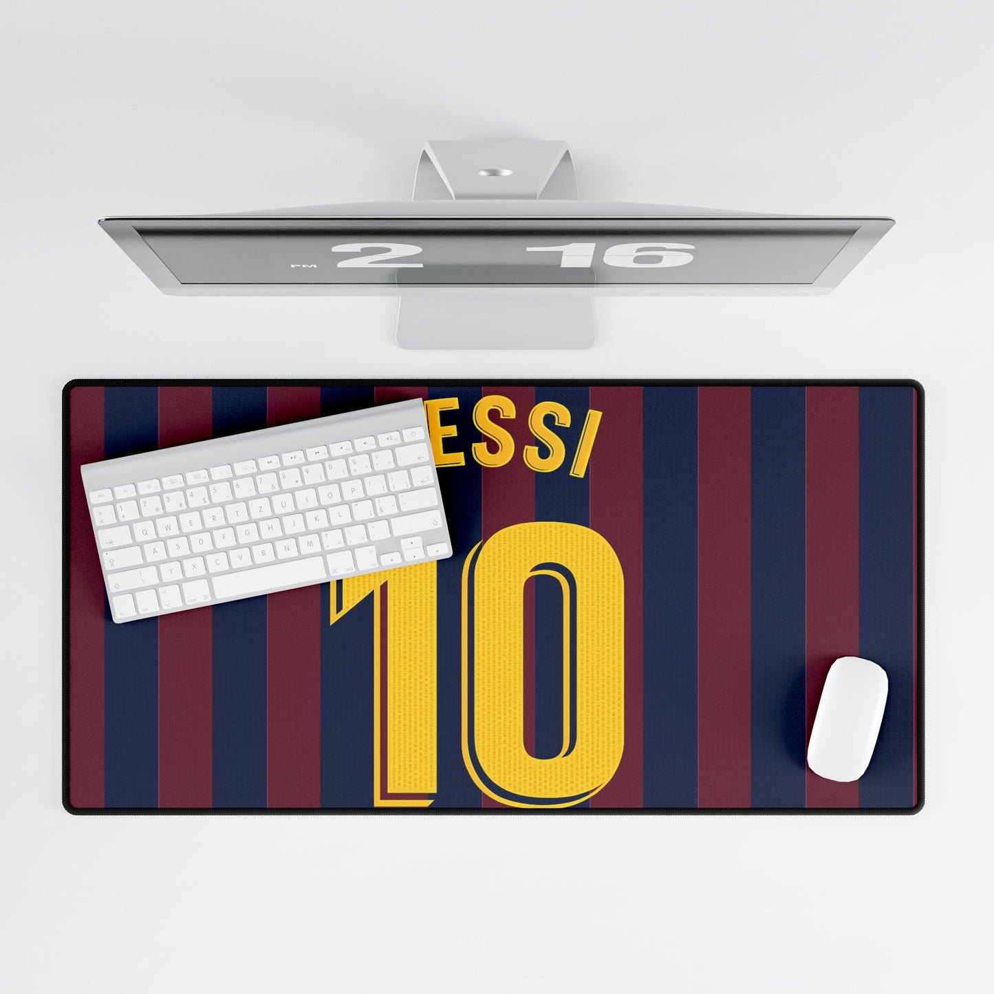 LM10 Barcelona Mousepad - Smooth Precise Desk Mat for Gamers Football Fans,  Messi Legacy, Legendary Touch, Premium Setup