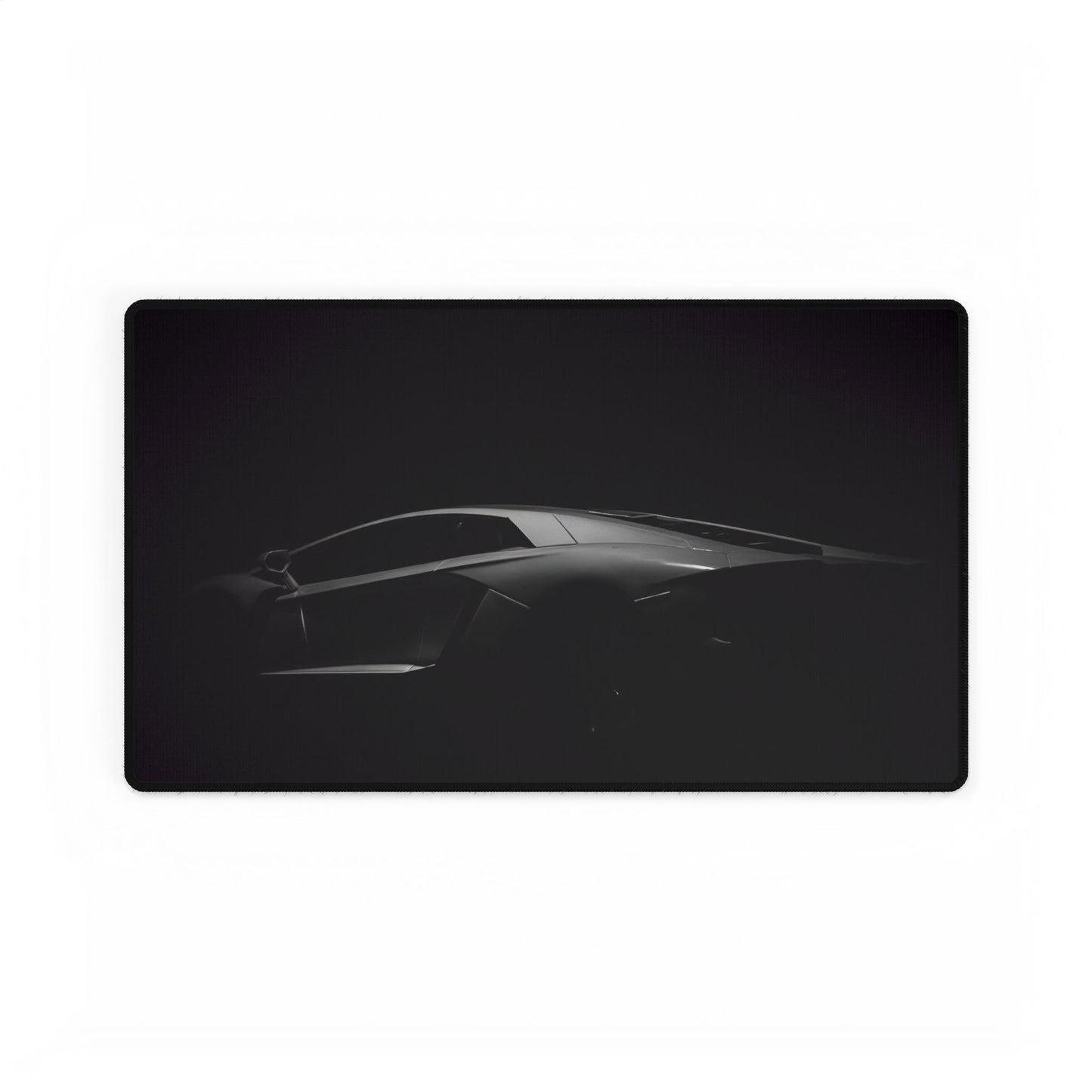 Dark Lambo Silhouette Desk Mat | Minimal Racing Mousepad