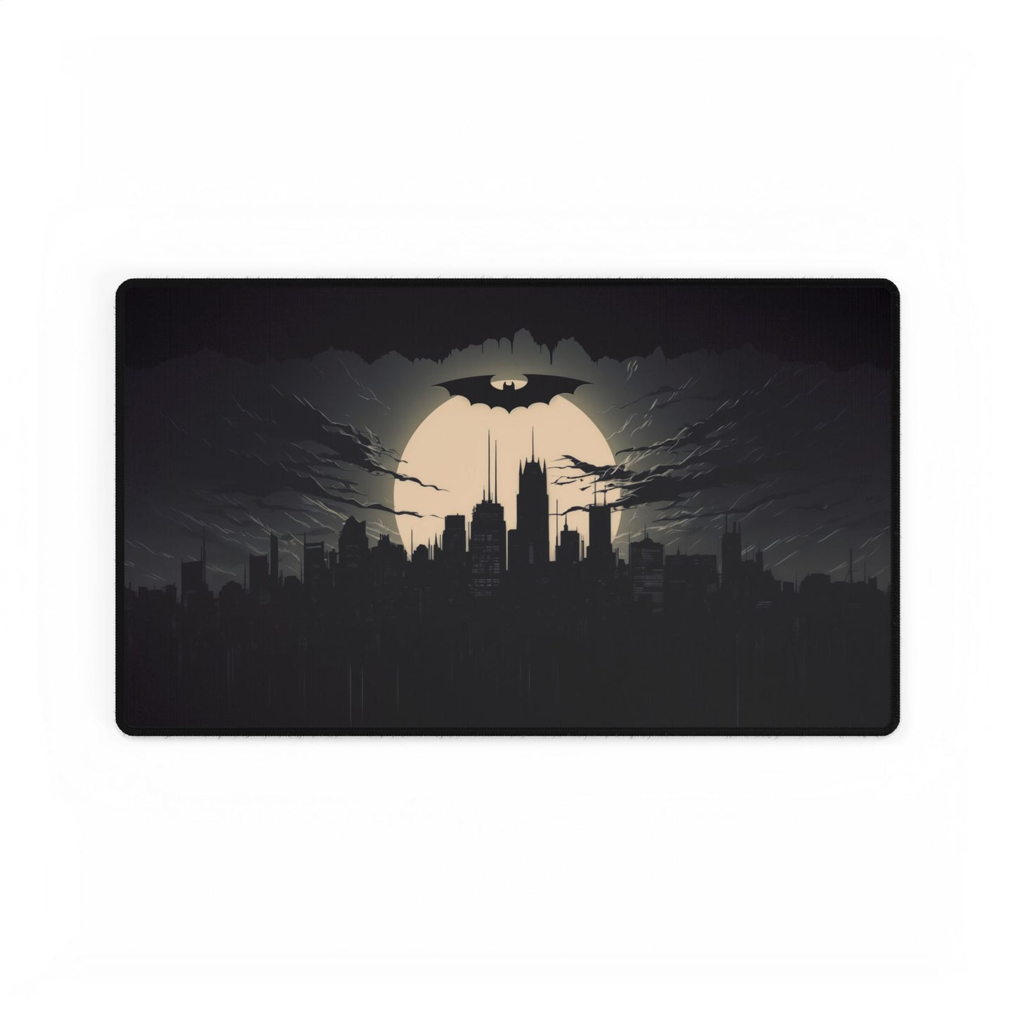 Batman Desk Mat | Gaming Desk Pad, Black Desk Mat, Office Decor, Unique Gift for Fans, Study Desk Accessories, Superhero Decor