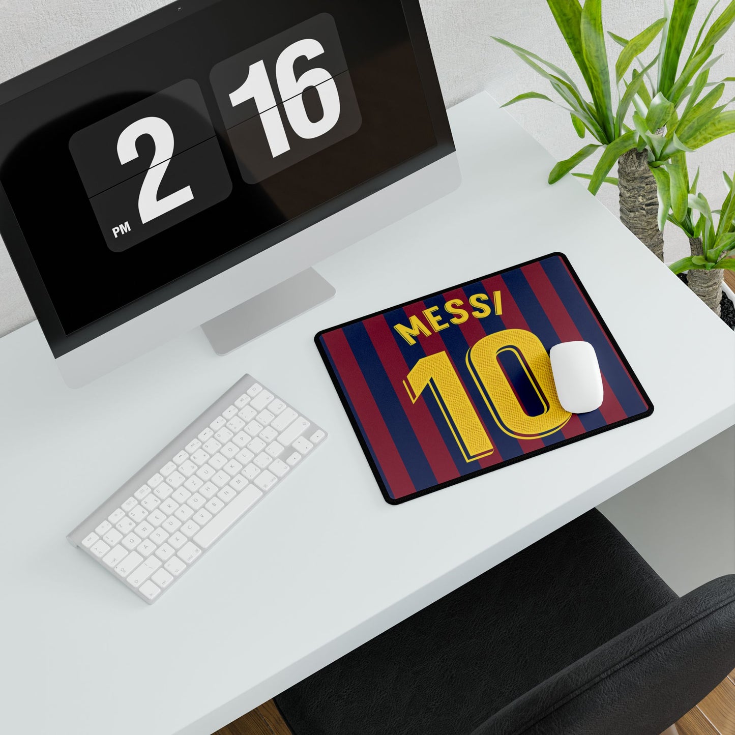 LM10 Barcelona Mousepad - Smooth Precise Desk Mat for Gamers Football Fans,  Messi Legacy, Legendary Touch, Premium Setup