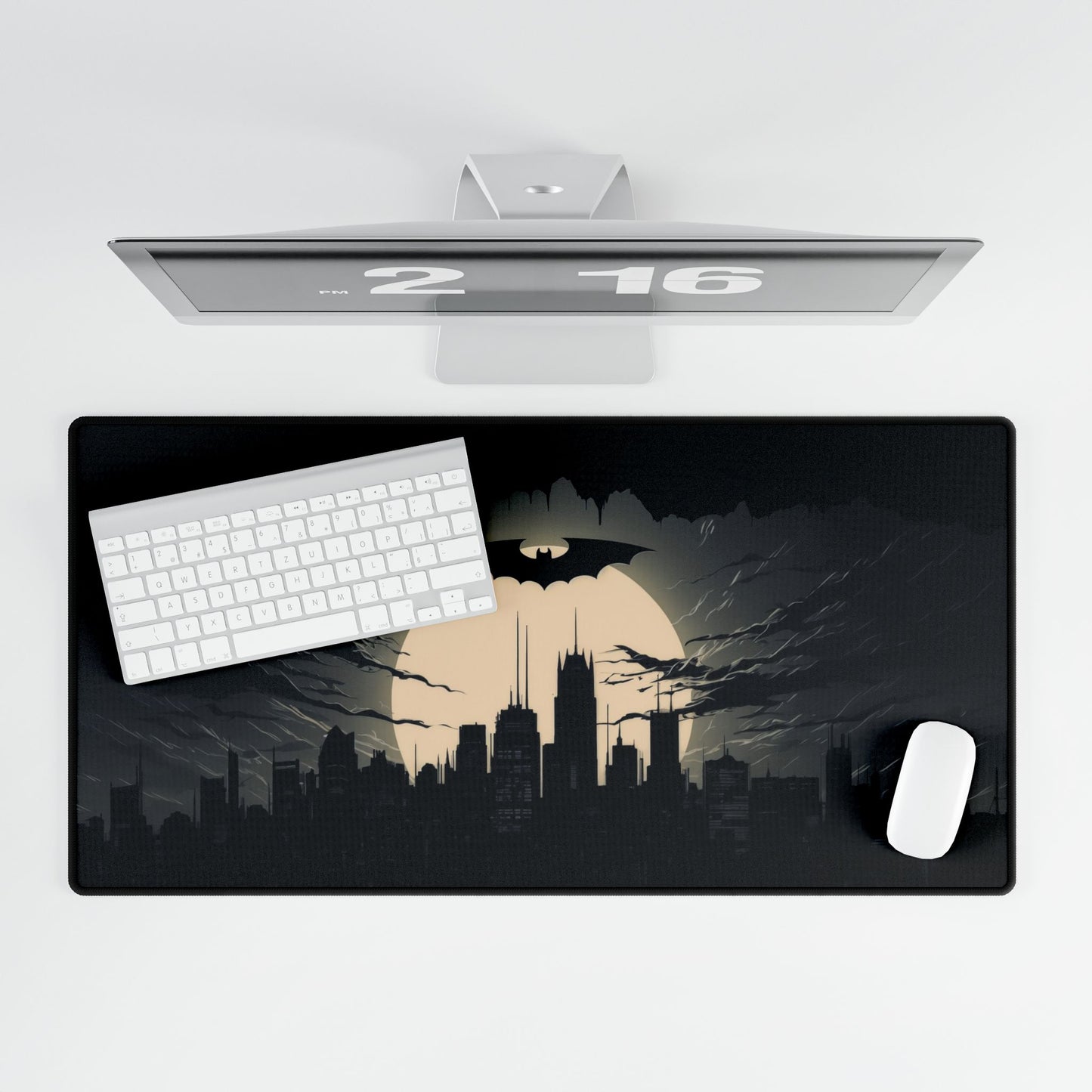 Batman Desk Mat | Gaming Desk Pad, Black Desk Mat, Office Decor, Unique Gift for Fans, Study Desk Accessories, Superhero Decor
