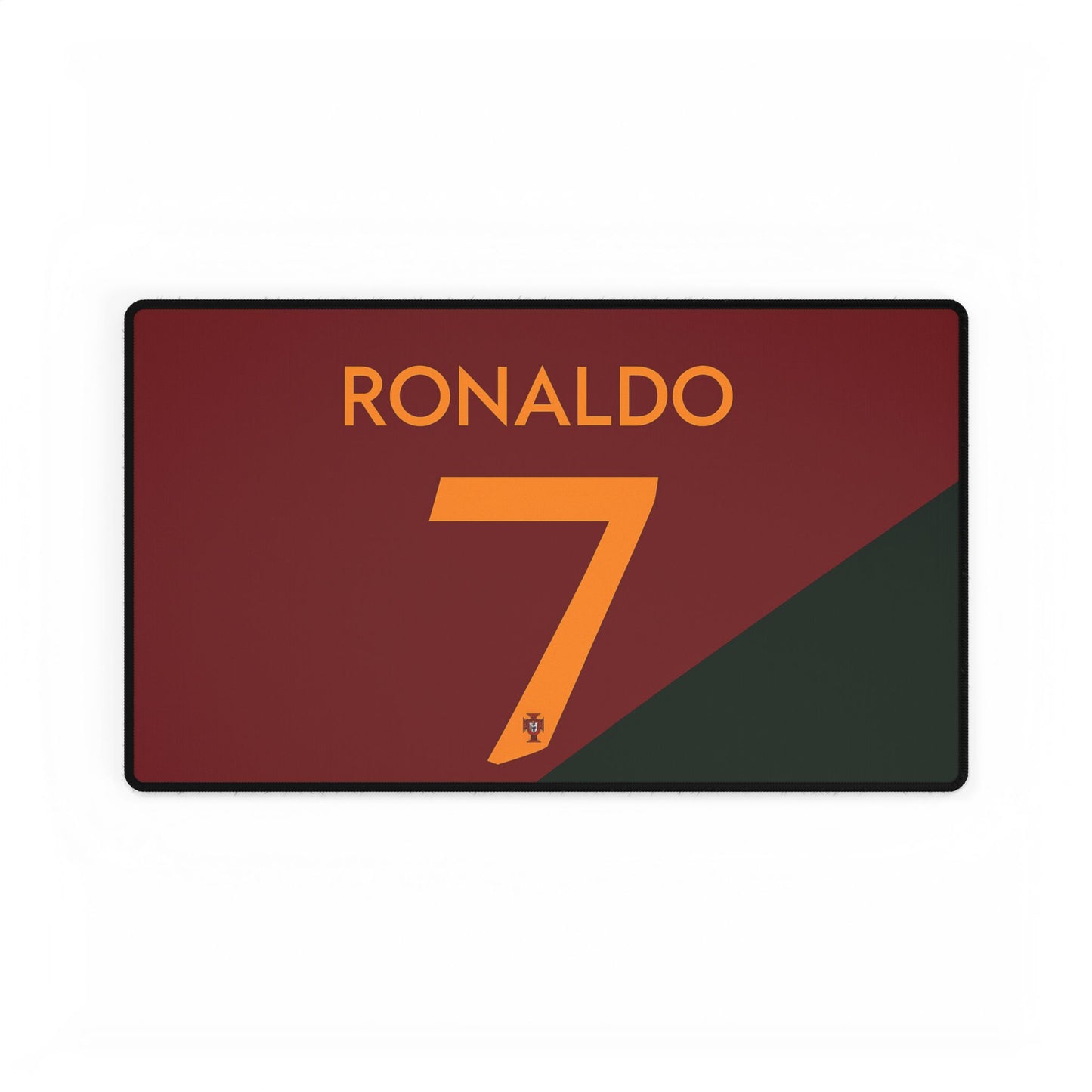 Mouse Pad, Desk Mat featuring cR7 in Portugal Jersey, Non-Slip Rubber Gaming Mat, CR7 Football Fan Gift, Soccer Mousepad,