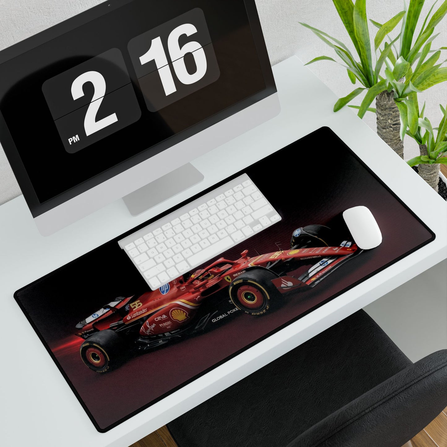 Formula 1 Ferrari Car  Mat — Luxury Racing Beast Design