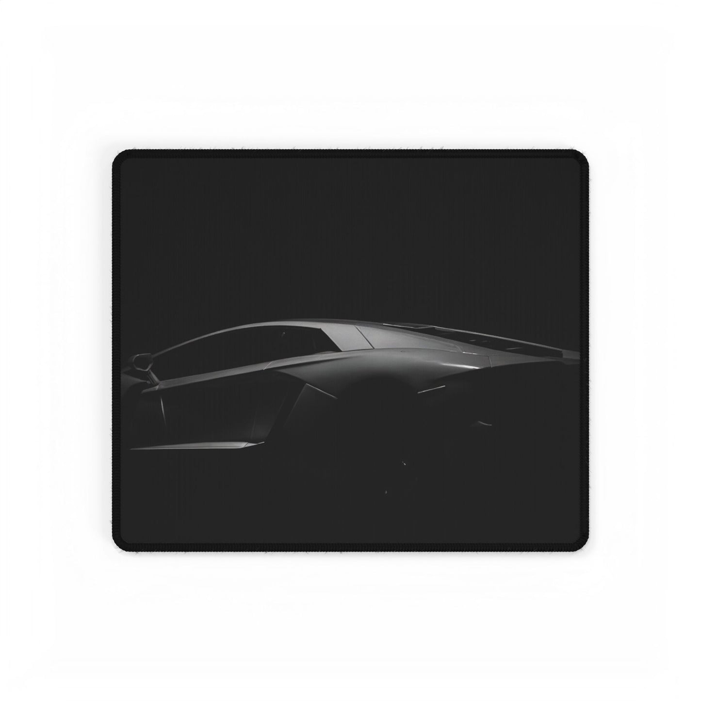Dark Lambo Silhouette Desk Mat | Minimal Racing Mousepad