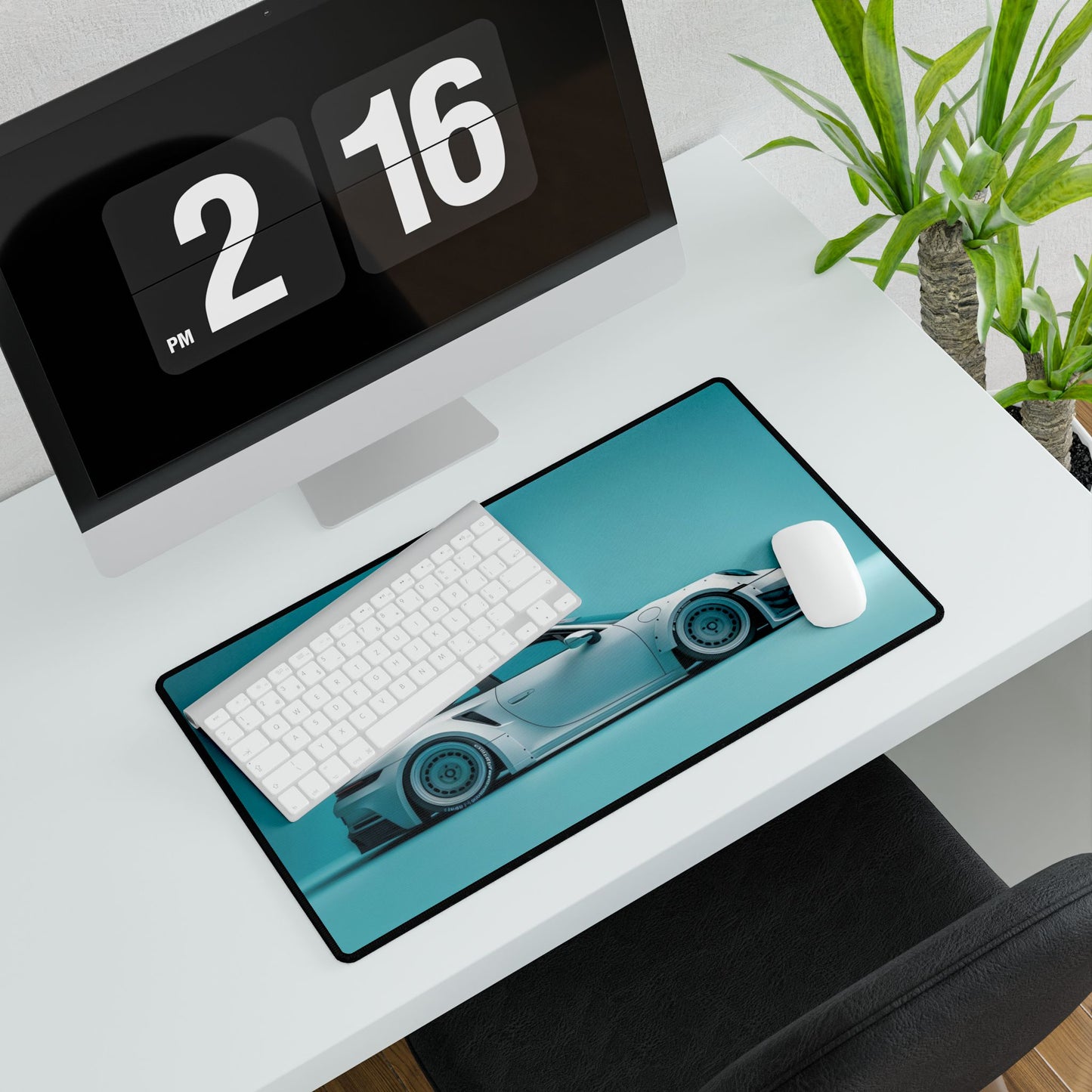 Blue Tuned Porsche 911 GT3 Desk Mat | Racing Car Mouse Pad