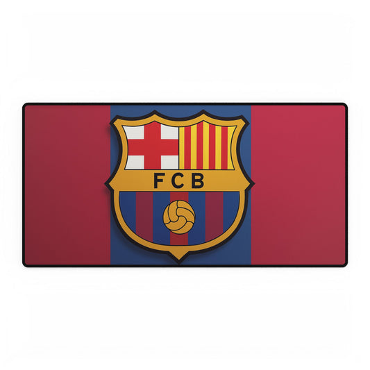 Perfect Gift for every Barca Fan, FCB Desk Mat - Sports Desk Accessory, Barcelona Fan Gift, Office,  Gaming Mat, Personalized Workstation,