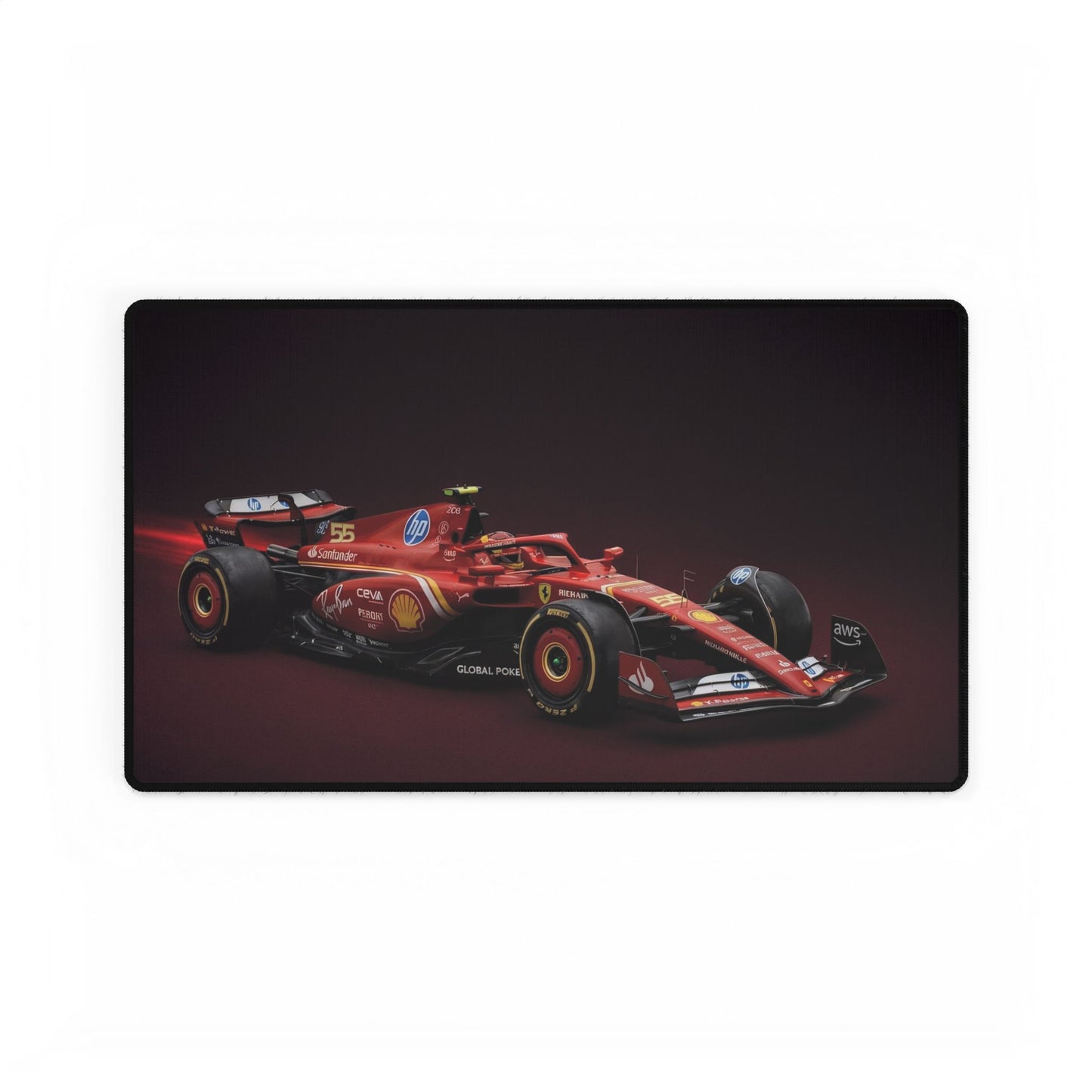 Formula 1 Ferrari Car  Mat — Luxury Racing Beast Design