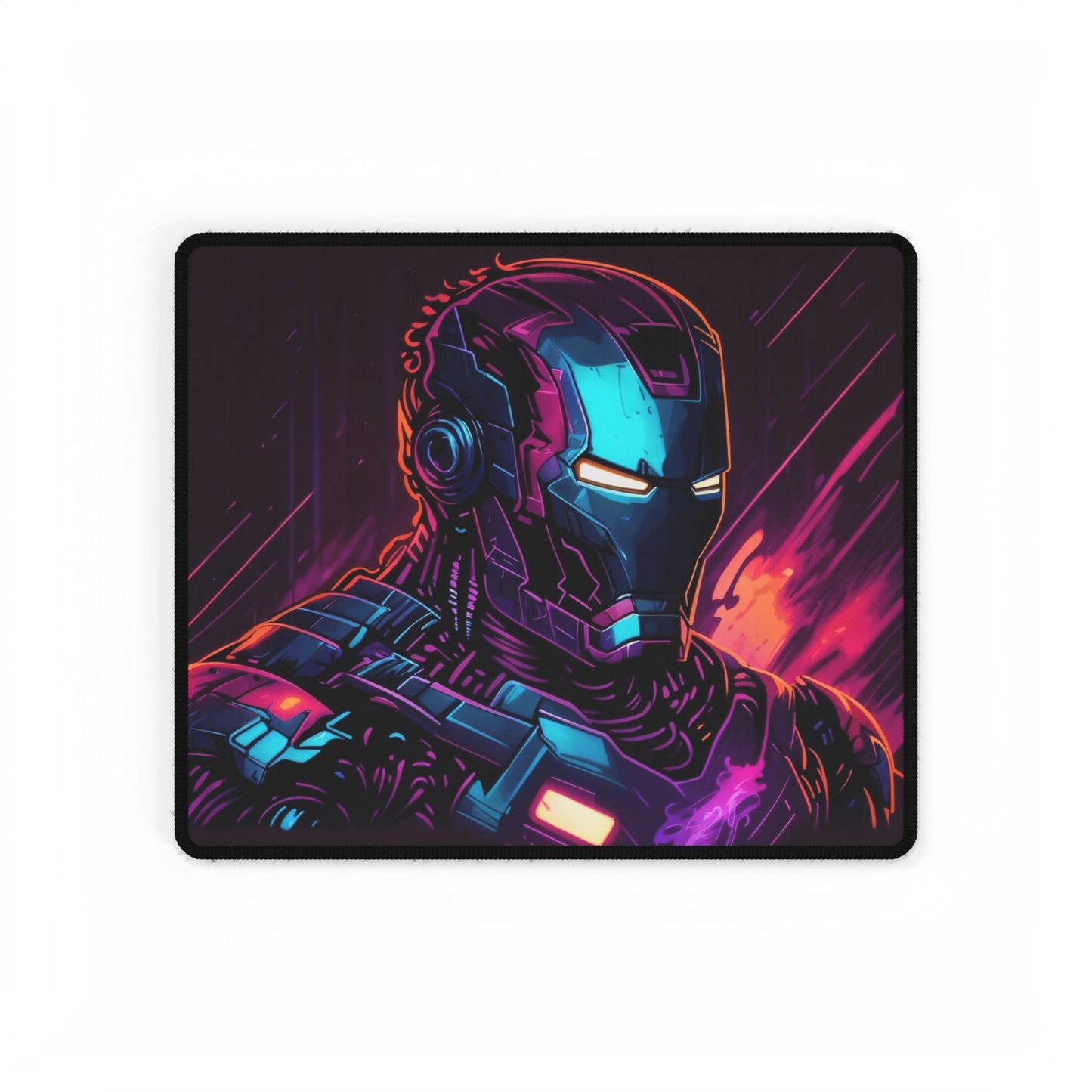Vibrant Iron Man Desk Mat - Gaming and Office Decor, Stylish Mouse Pad, Gift for Marvel Fans, Nerdy Workspace Accessory, Custom Print