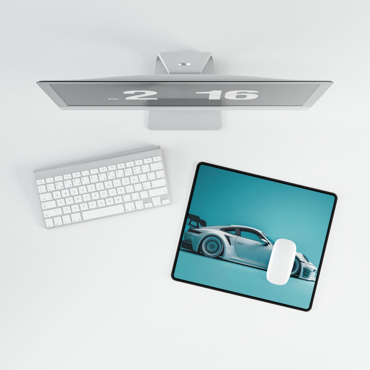 Blue Tuned Porsche 911 GT3 Desk Mat | Racing Car Mouse Pad