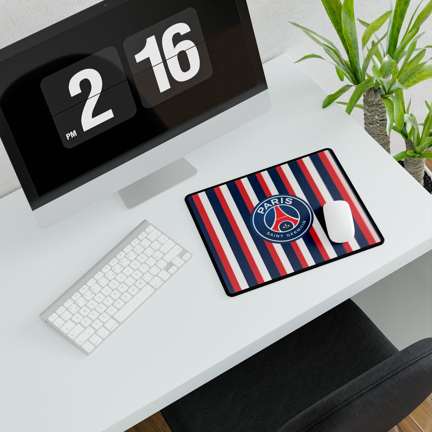 Paris Saint Germain-Themed Desk Mat, Office Accessory, Home Decor, Gift for Students, Stylish Desk Organization