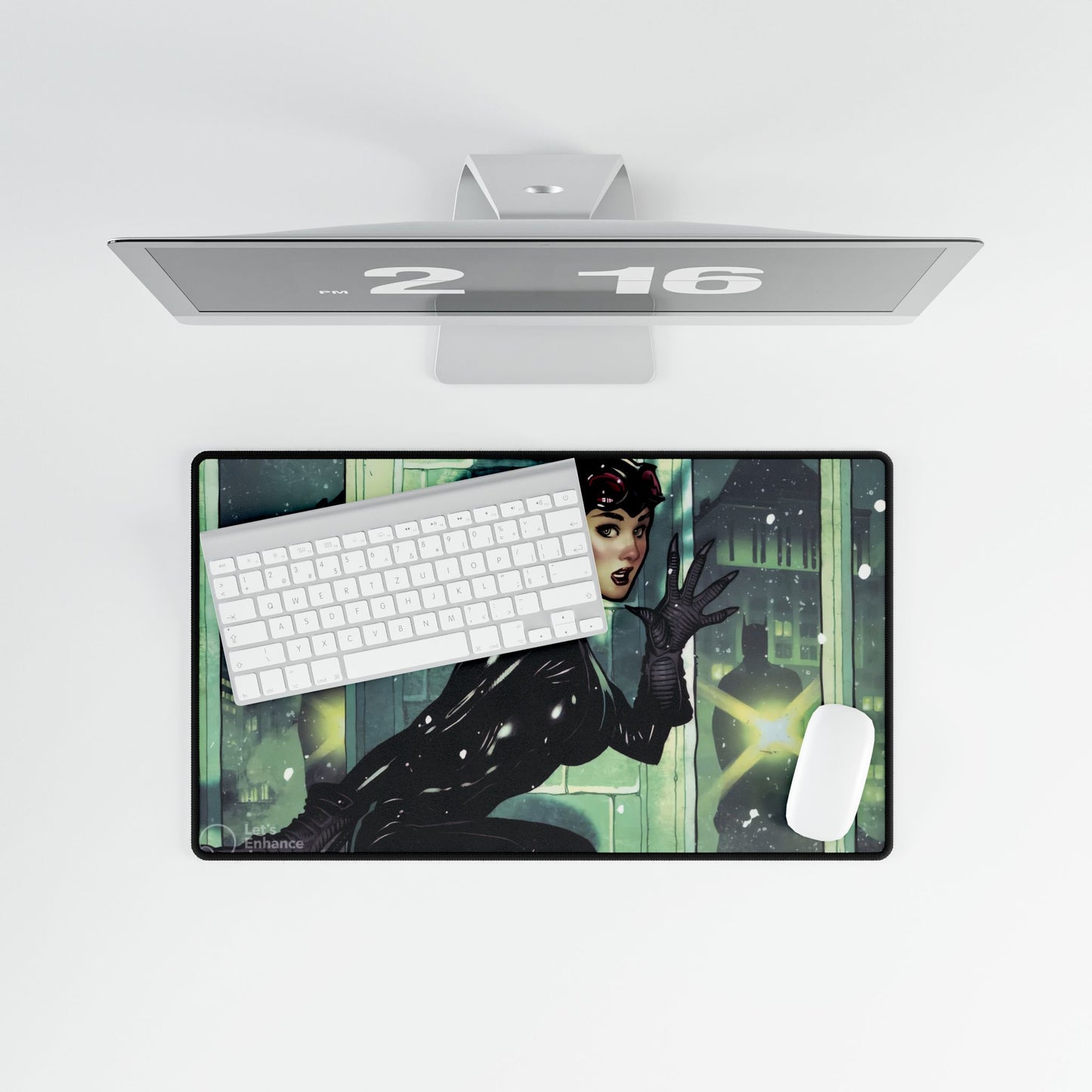 Catwoman-Themed Desk Mat, Office Accessories, Gaming Pad, Work From Home Gift, Stylish Desk Decor, Superhero Home Office