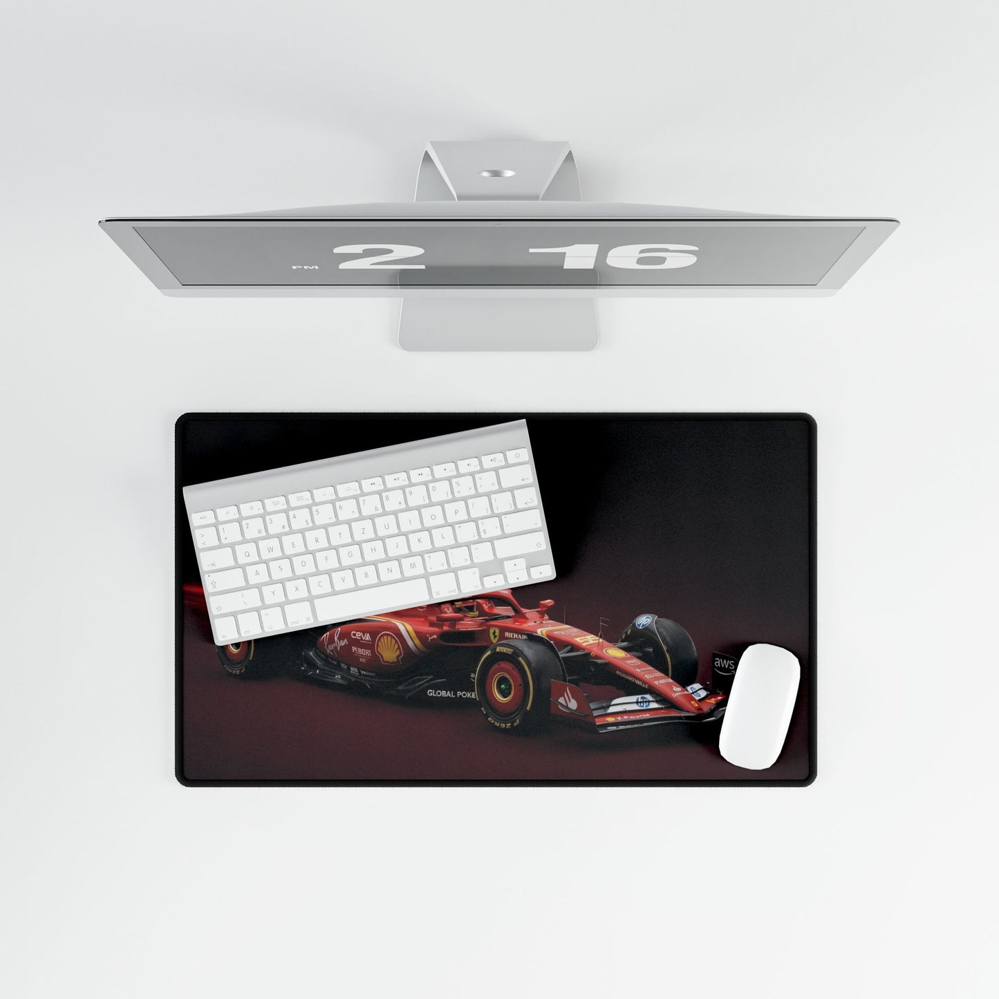 Formula 1 Ferrari Car  Mat — Luxury Racing Beast Design