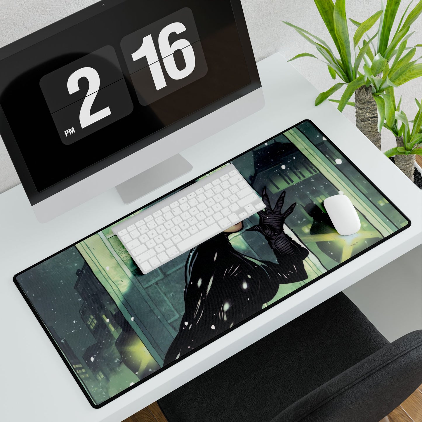 Catwoman-Themed Desk Mat, Office Accessories, Gaming Pad, Work From Home Gift, Stylish Desk Decor, Superhero Home Office