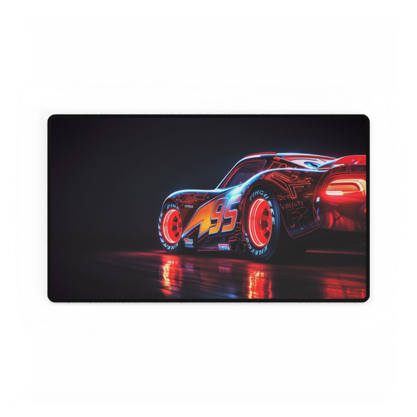 Ka-Chow 95, Vibrant Racing Car Desk Mats for Gamers, Gaming Accessories, Gift for Speed Enthusiasts, Kids Room Decoration